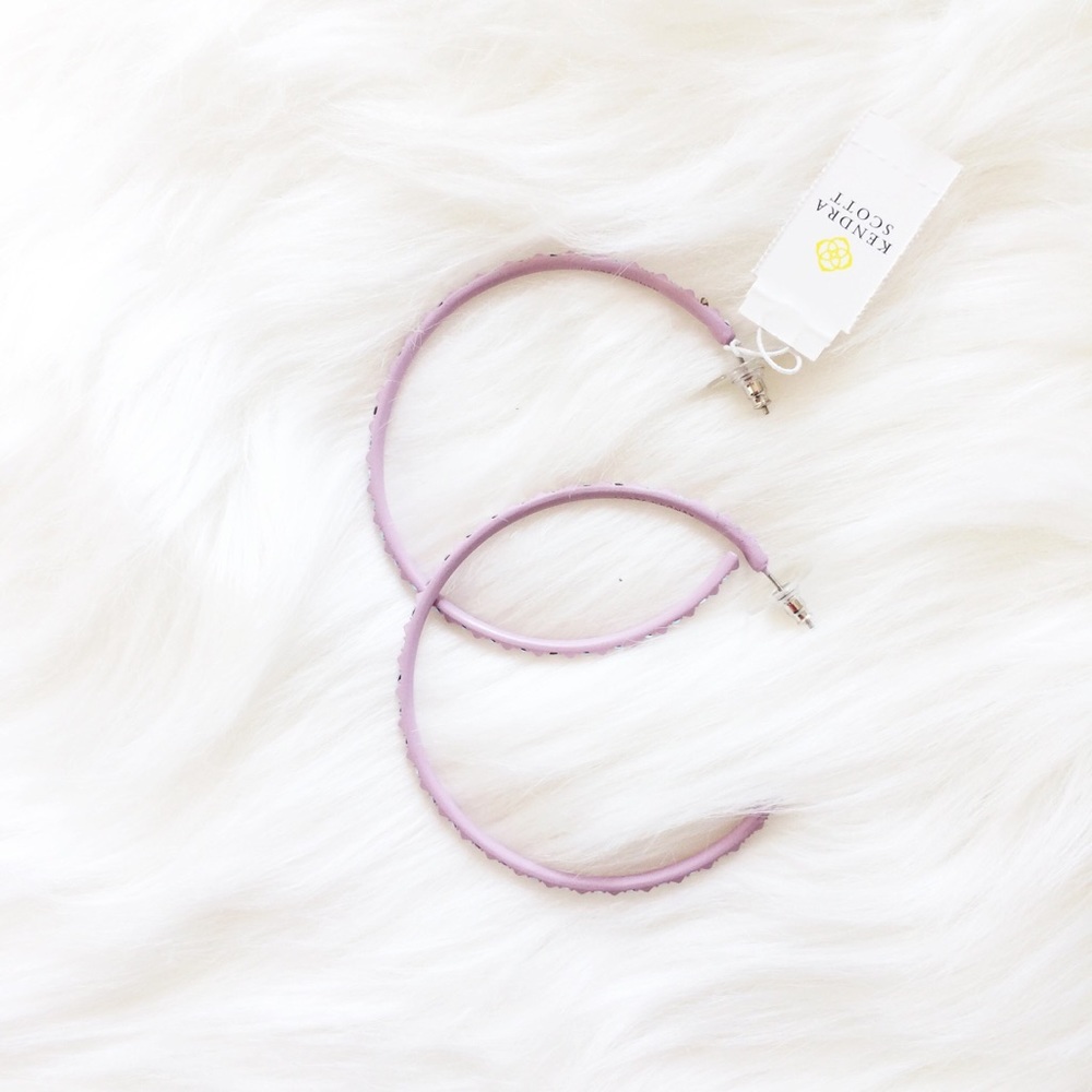 🆕💜KENDRA SCOTT💜VAL LAVENDER SPARKLE EARRINGS